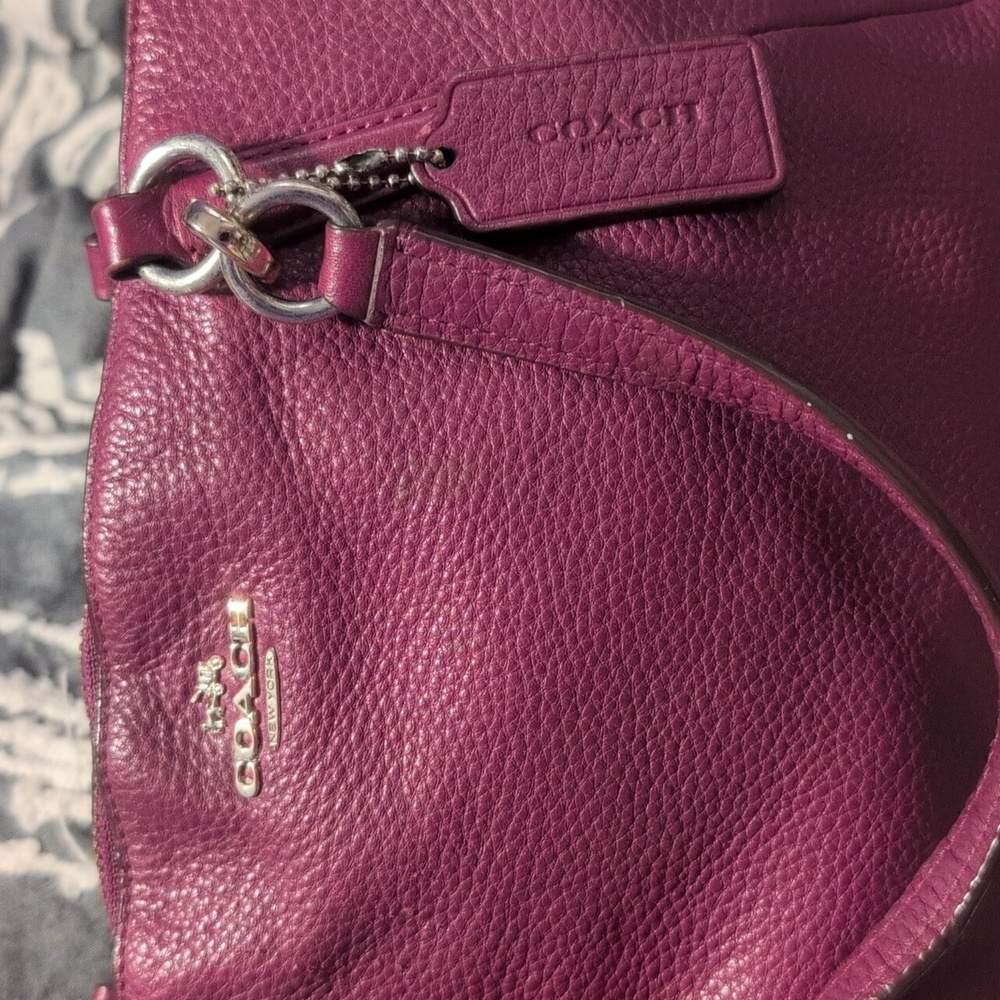 Coach Pebble Leather Small Kelsey Satchel USED - Picture 3 of 9